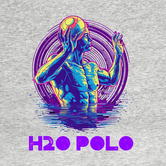 purple neon, water polo by H2Ovib3s